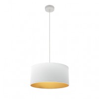 Distribuidor - Lâmpadas Diversas | Colgantes Moderno | COLGANTE ANUSKA 1XE27 BLANCO/BLANCO-ORO REGX40X40 CM Ref: 188694001